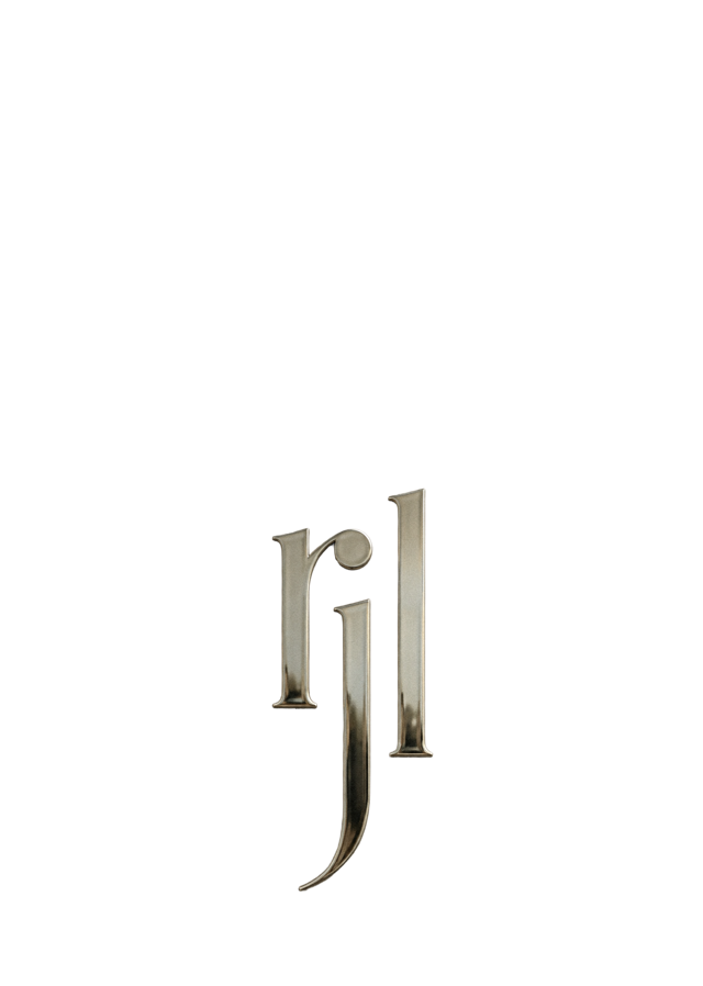 studio rjl metallic monogram tile